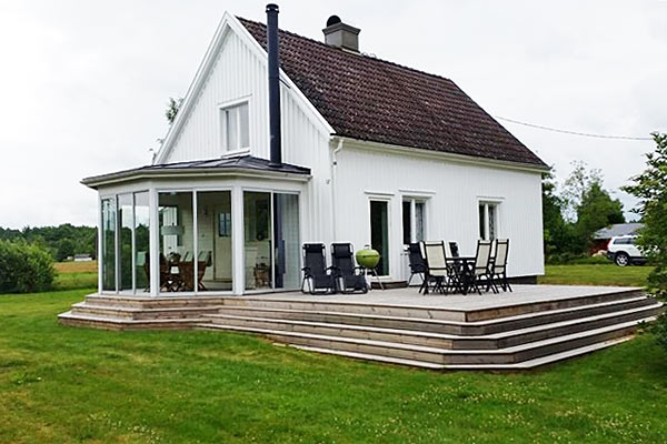 Villa med enastående beliggenhed ved søen Åsnen