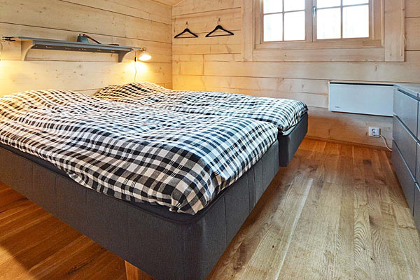 Luxury Wood Cabin, soveværelse