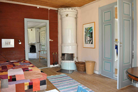 Ødegården har to store porcelænsovne Ødegården har to store porcelænsovne
