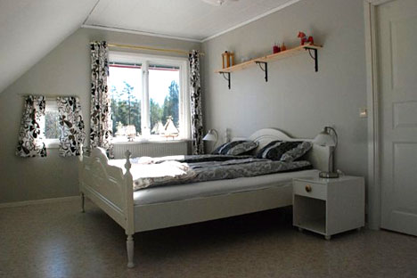 Soveværelse i sommerhuset ved Mariannelund Soveværelse i sommerhuset ved Mariannelund