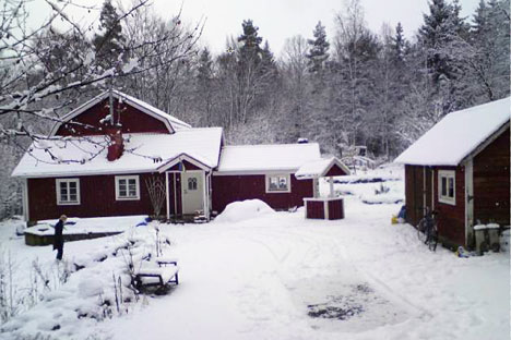 Sommerhuset om vinteren Sommerhuset om vinteren
