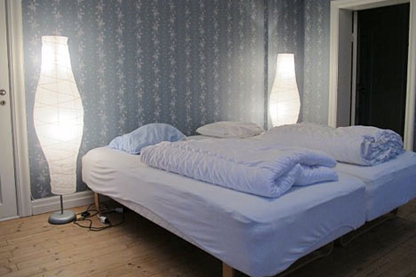 Soveværelse, feriehuset i Tidaholm Soveværelse, feriehuset i Tidaholm