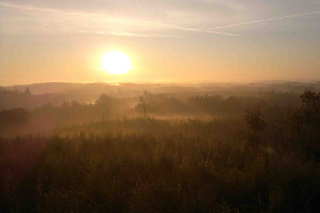 Solopgang over Söderåsen